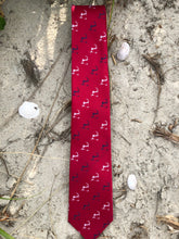 Load image into Gallery viewer, Red, White and Blue Cape Cod and the Islands Necktie -100% Silk